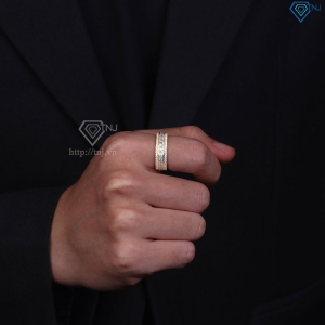 Nhẫn nam bạc xi mạ vàng 18k full đá NNA0462-XV- Trang sức TNJ