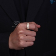 Nhẫn nam bạc xi mạ vàng 18k full đá NNA0462-XV- Trang sức TNJ