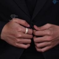 Nhẫn nam bạc xi mạ vàng 18k full đá NNA0462-XV- Trang sức TNJ