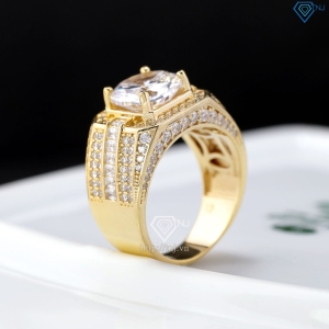Nhẫn nam bạc xi mạ vàng 18k bản to NNA0802-XV- Trang sức TNJ