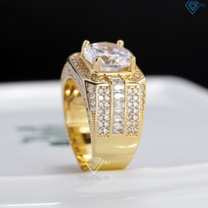 Nhẫn nam bạc xi mạ vàng 18k bản to NNA0802-XV- Trang sức TNJ