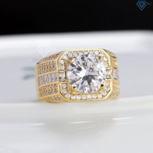 Nhẫn nam bạc xi mạ vàng 18k bản to NNA0802-XV- Trang sức TNJ