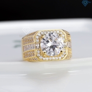 Nhẫn nam bạc xi mạ vàng 18k bản to NNA0802-XV- Trang sức TNJ