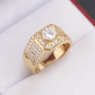 Nhẫn nam bạc xi mạ vàng 18k đính đá NNA0873-XV