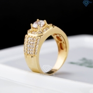Nhẫn nam bạc xi mạ vàng 18k đính đá NNA0873-XV Trang sức TNJ