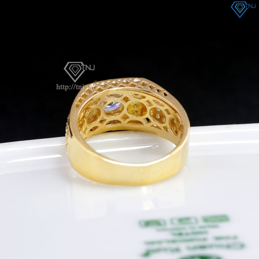 Nhẫn nam bạc xi mạ vàng 18k hoạ tiết mũi tên NNA0867-XV Trang sức TNJ