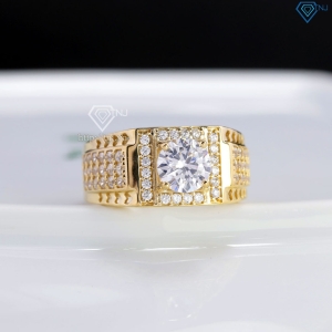 Nhẫn nam bạc xi mạ vàng 18k hoạ tiết mũi tên NNA0867-XV Trang sức TNJ