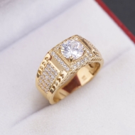 Nhẫn nam bạc xi mạ vàng 18k hoạ tiết mũi tên NNA0867-XV