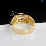 Nhẫn nam bạc xi mạ vàng 18k bản nhỏ NNA0579-XV Trang sức TNJ