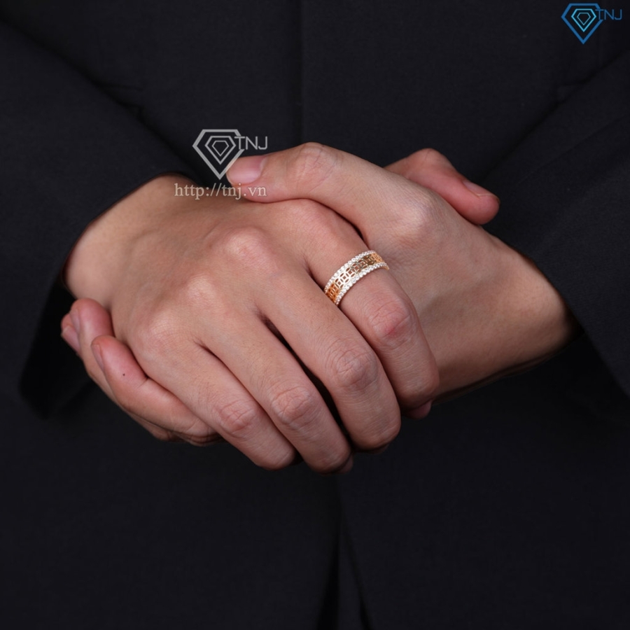 Nhẫn nam bạc kim tiền xi mạ vàng 18k NNA0863-XV Trang sức TNJ