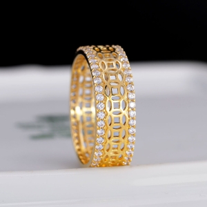 Nhẫn nam bạc kim tiền xi mạ vàng 18k NNA0863-XV