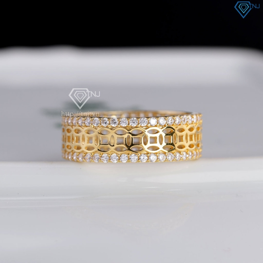Nhẫn nam bạc kim tiền xi mạ vàng 18k NNA0863-XV Trang sức TNJ