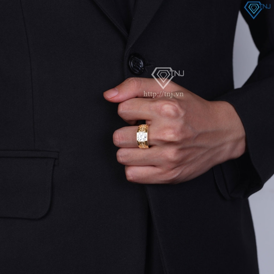 Nhẫn nam bạc kim tiền xi mạ vàng 18k NNA0848-XV Trang sức TNJ