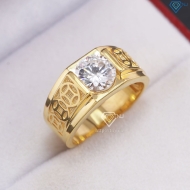Nhẫn nam bạc kim tiền xi mạ vàng 18k NNA0848-XV Trang sức TNJ