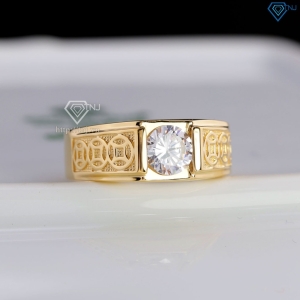 Nhẫn nam bạc kim tiền nhỏ xi mạ vàng 18k NNA0879-XV Trang sức TNJ