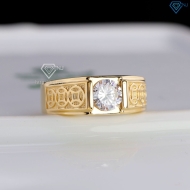 Nhẫn nam bạc kim tiền nhỏ xi mạ vàng 18k NNA0879-XV Trang sức TNJ