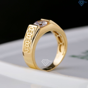 Nhẫn nam bạc kim tiền nhỏ xi mạ vàng 18k NNA0879-XV Trang sức TNJ