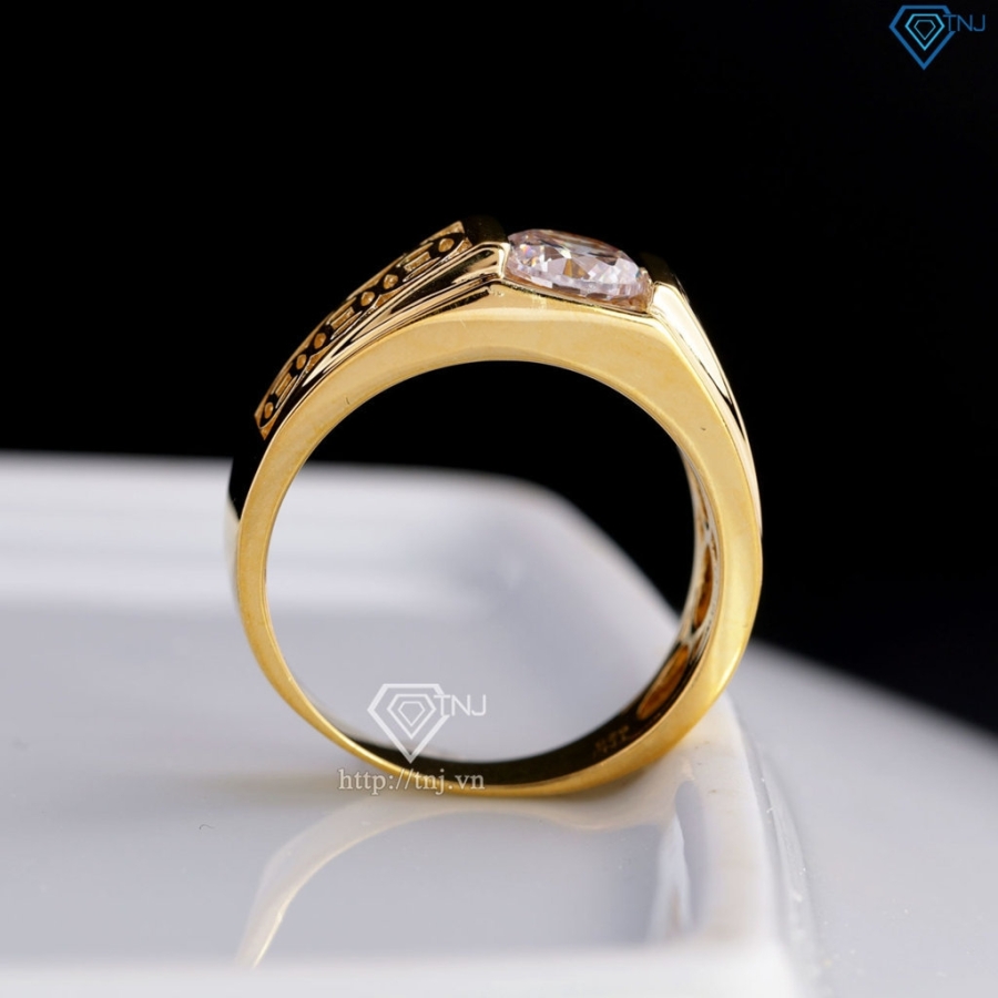 Nhẫn nam bạc kim tiền nhỏ xi mạ vàng 18k NNA0879-XV Trang sức TNJ