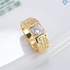 Nhẫn nam bạc kim tiền nhỏ xi mạ vàng 18k NNA0879-XV Trang sức TNJ
