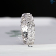 Nhẫn nam kim tiền đính full kim cương Moissanite NNAM0250