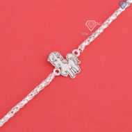 Lắc tay bạc cho bé khắc tên hình con ngựa LTT0203- Trang Sức TNJ