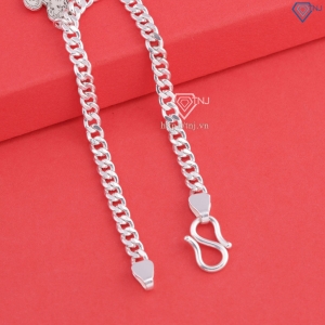 Lắc bạc cho bé dây mắt xích khắc tên hình con ngựa LTT0204