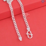 Lắc bạc cho bé dây mắt xích khắc tên hình con ngựa LTT0204