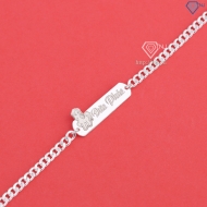 Lắc bạc cho bé khắc tên hình con ngựa đẹp LTT0205 - Trang Sức TNJ