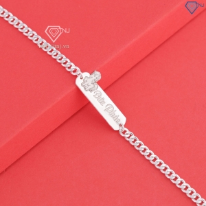 Lắc bạc cho bé khắc tên hình con ngựa đẹp LTT0205 - Trang Sức TNJ