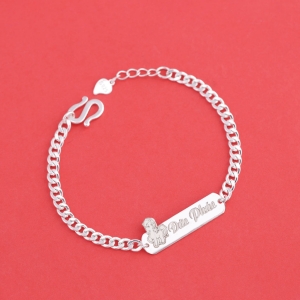 Lắc bạc cho bé khắc tên hình con ngựa đẹp LTT0205