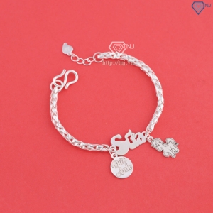 Lắc bạc cho bé khắc tên và con giáp theo yêu cầu LTT0209