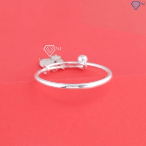 Lắc bạc dạng kiềng cho bé sơ sinh khắc tên hình con ngựa LTT0212