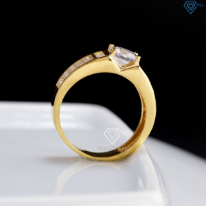 Nhẫn nam bạc xi mạ vàng 18k bản nhỏ NNA0790-XV Trang sức TNJ