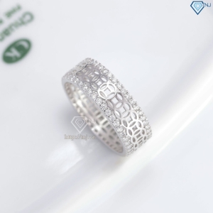 Nhẫn nam kim tiền dạng tròn đính full kim cương Moissanite NNAM0252