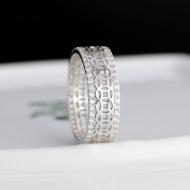 Nhẫn nam kim tiền dạng tròn đính full kim cương Moissanite NNAM0252