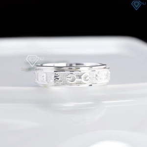 Nhẫn bạc nam Om Mani Padme Hum xoay bản nhỏ NNA0883 - Trang sức TNJ