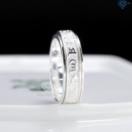 Nhẫn bạc nam Om Mani Padme Hum xoay bản nhỏ NNA0883 - Trang sức TNJ