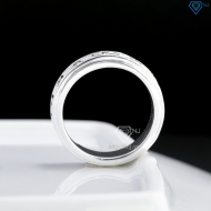 Nhẫn bạc nam Om Mani Padme Hum xoay bản nhỏ NNA0883 - Trang sức TNJ