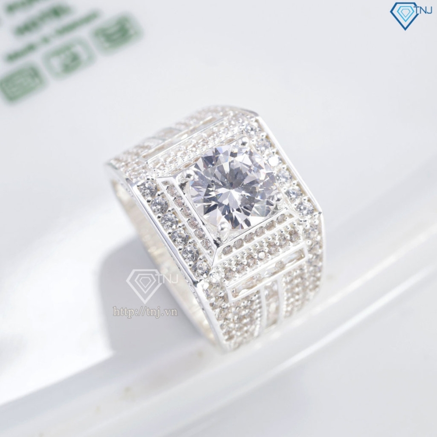 Nhẫn bạc nam cao cấp hình chữ T đẹp NNA0884 - Trang sức TNJ
