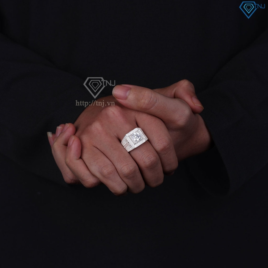 Nhẫn bạc nam cao cấp hình chữ T đẹp NNA0884 - Trang sức TNJ