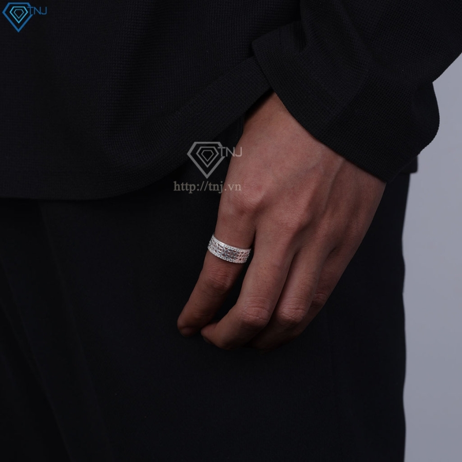 Nhẫn bạc nam kim tiền đơn giản NNA0885 - Trang Sức TNJ