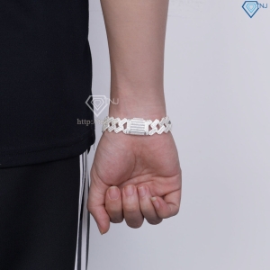 Lắc tay Cuban bạc cao cấp phiên bản 17mm LTA0232