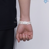 Lắc tay Cuban bạc cao cấp phiên bản 17mm LTA0232