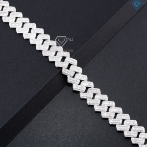 Lắc tay Cuban bạc cao cấp phiên bản 17mm LTA0232