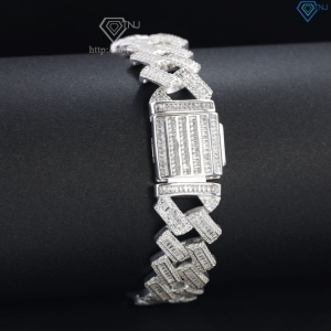 Lắc tay Cuban bạc cao cấp phiên bản 17mm LTA0232