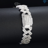 Lắc tay Cuban bạc cao cấp phiên bản 17mm LTA0232