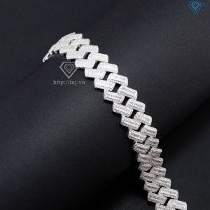 Lắc tay Cuban bạc cao cấp phiên bản 17mm LTA0232