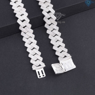 Lắc tay Cuban cao cấp đính đá phiên bản 14mm LTA0234