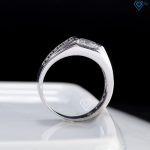 Nhẫn nam bạc kim tiền nhỏ xi mạ bạch kim NNA0879-XK