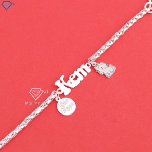 Lắc bạc cho bé khắc tên và con giáp theo yêu cầu LTT0213